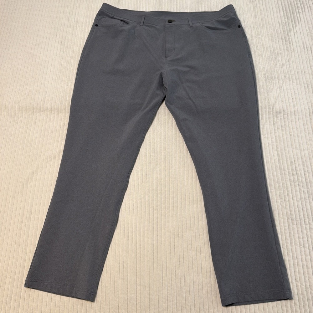 Public Rec Pants Mens 44x32‎ Gray Straight Stretch Performance Dealmaker Trouser